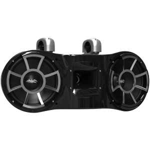 Wet Sounds REV 410 B-FC SA V2 – Diffusore a Torre Doppio 10 Pollici, Morsetto Fisso Alluminio