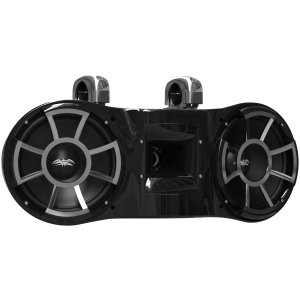 Wet Sounds REV 410 B-FC SS V2 – Diffusore a Torre Doppio 10 Pollici, Morsetto Fisso Inox