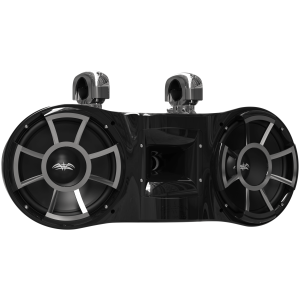 Wet Sounds REV 410 B-SC V2 – Diffusore a Torre Doppio 10 Pollici, Morsetto Girevole Inox