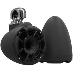 Wet Sounds REV 8 SE B-SC V2 – Coppia Torri 8 Pollici Nero Opaco con Morsetto Girevole Inox