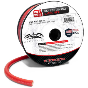 Wet Sounds WWX-1/0G RED-50 – Cavo Amplificatore 1/0 AWG Rosso, Bobina da 15,2 m - immagine 2