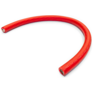 Wet Sounds WWX-1/0G RED-50 – Cavo Amplificatore 1/0 AWG Rosso, Bobina da 15,2 m