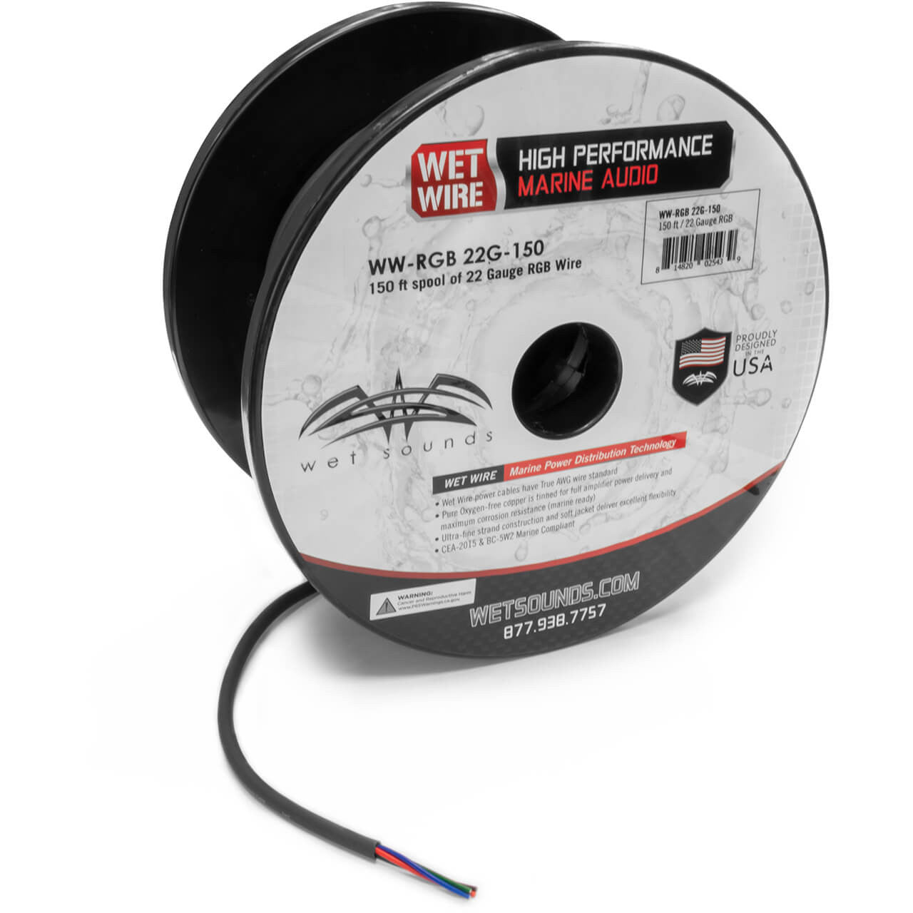 Wet Sounds WWX-RGB 22G-150 – Cavo RGB 22 AWG, Bobina da 45,7 m – immagine 2 Wet Sounds WWX-RGB 22G-150 – Cavo RGB 22 AWG, Bobina da 45,7 m - immagine 2