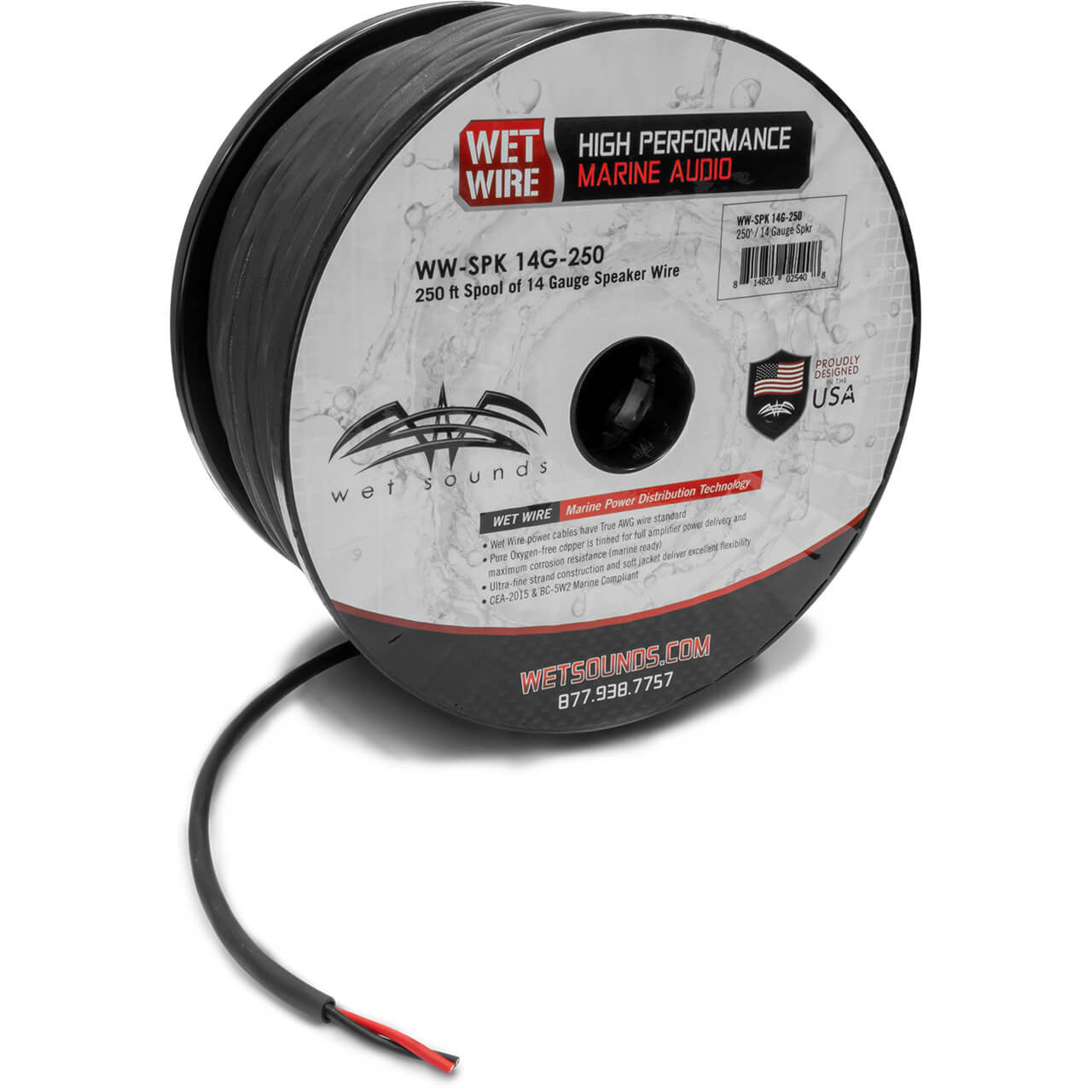 Wet Sounds WWX-SPK 14G-250 – Cavo Altoparlanti 14 AWG, Bobina da 76,2 m – immagine 2 Wet Sounds WWX-SPK 14G-250 – Cavo Altoparlanti 14 AWG, Bobina da 76,2 m - immagine 2
