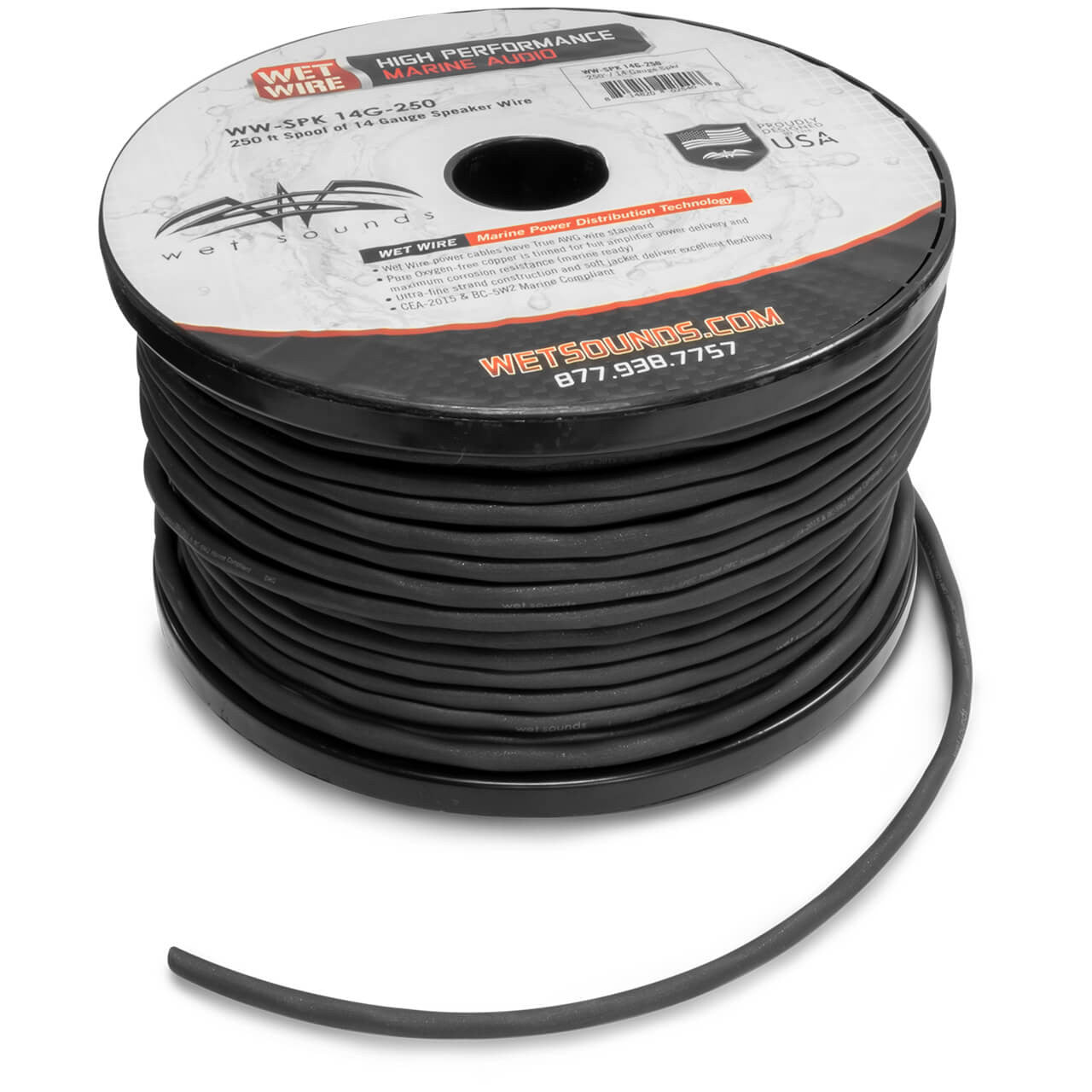 Wet Sounds WWX-SPK 14G-250 – Cavo Altoparlanti 14 AWG, Bobina da 76,2 m Wet Sounds WWX-SPK 14G-250 – Cavo Altoparlanti 14 AWG, Bobina da 76,2 m