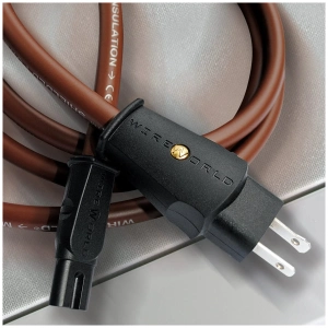 Wireworld Electra Shielded Mini cavo di alimentazione – dettaglio del cavo e dei connettori