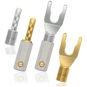 Wireworld Gold Banana connettori a banana Uni-Term – sistema di terminazione intercambiabile Uni-Term