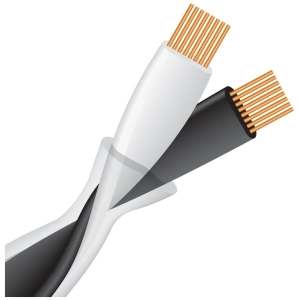 Wireworld Helicon 16x OCC cavo per diffusori – spaccato con la struttura interna del cavo