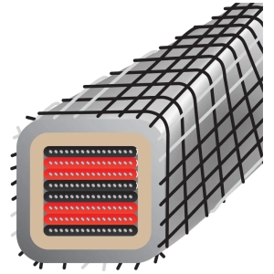 Wireworld Platinum Eclipse 10 cavo per diffusori – sezione trasversale dei conduttori
