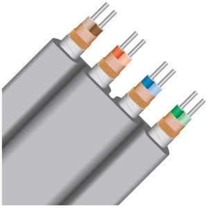 Wireworld Platinum Starlight 10 Twinax cavo Ethernet RJ45 – spaccato con gli strati interni del cavo