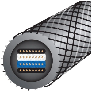 Wireworld Silver Eclipse 10 RCA cavo di interconnessione – sezione trasversale dei conduttori