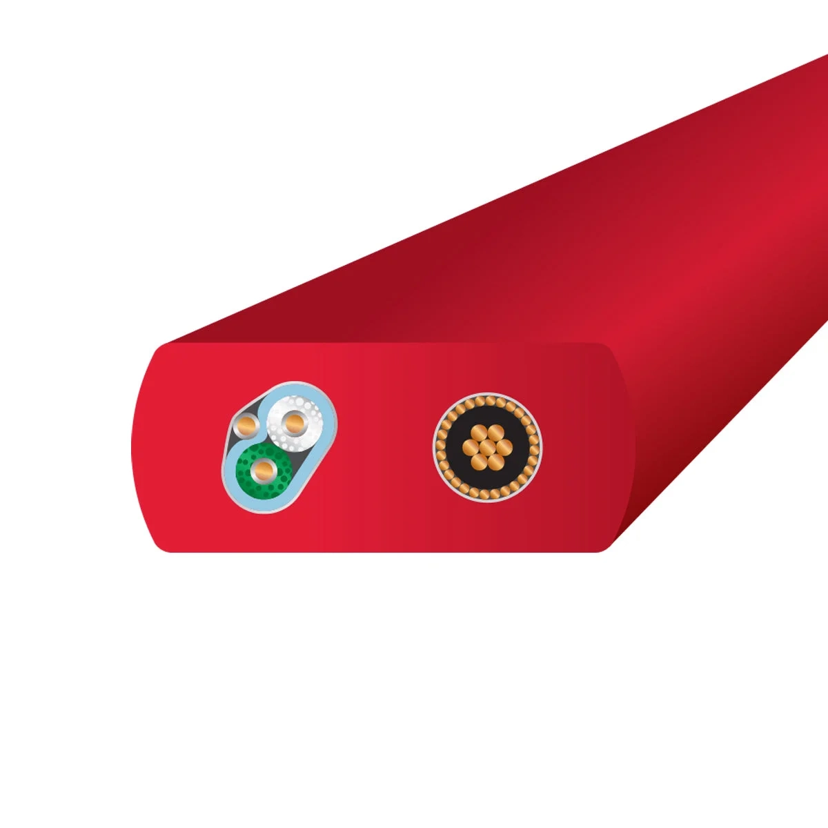Wireworld Starlight 8 USB 2.0 A-B cavo USB audio – sezione trasversale del cavo Wireworld Starlight 8 USB 2.0 A-B cavo USB audio – sezione trasversale del cavo