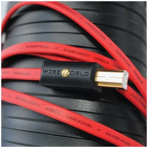 Wireworld Starlight 8 USB 2.0 A-B cavo USB audio – cavo in primo piano, immagine principale
