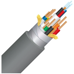 Wireworld Stellar 48 Optical cavo HDMI in fibra ottica – spaccato con gli strati interni del cavo